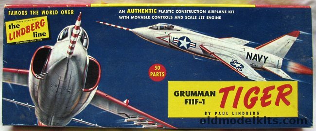Lindberg 1/48 Grumman F11F-1 Tiger (F11F1), 531-98 plastic model kit